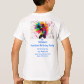 Paintball Gamer Kleurrijk Ontwerp T-shirt (Achterkant)