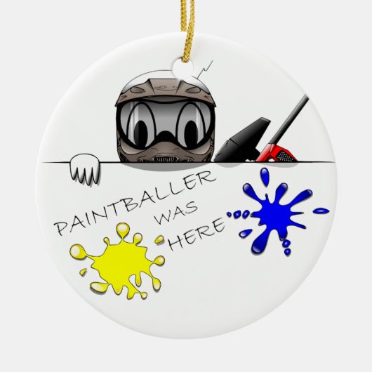 Paintball Gear Keramisch Ornament (Voorkant)