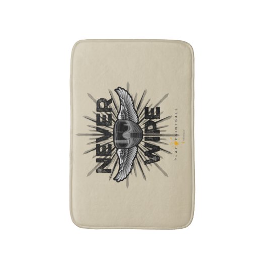 Paintball hoeft nooit te worden weggevaagd badmat (Voorkant Verticaal)