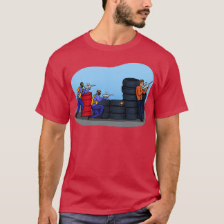 Paintball illustratie t-shirt