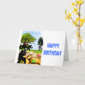 Paintball in de Lente Kaart (Gele Bloem)