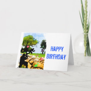 Paintball in de Lente Kaart