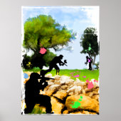 Paintball in de lente poster (Voorkant)