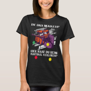 Paintball is de make-up marker verf bal verf S T-shirt