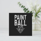 Paintball Is Leven Paintball Speler Marker Cadeau Kaart (Staand voorkant)
