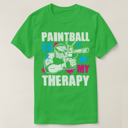 Paintball is mijn Paintball is mijn therapie T-shirt (Design voorkant)