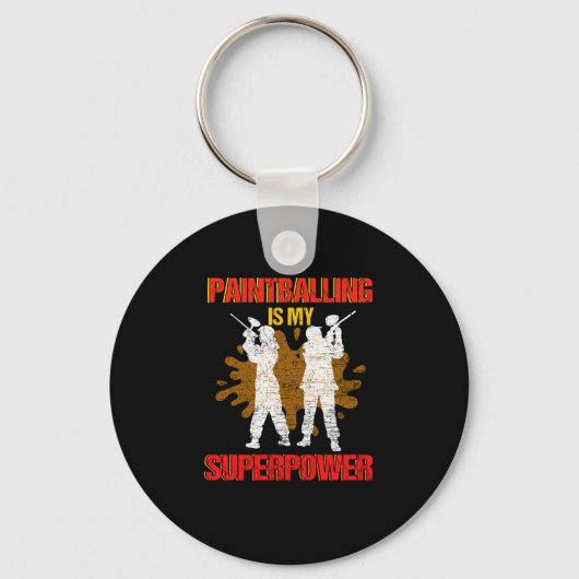 Paintball is mijn Superpower Paintball Player Gift Sleutelhanger (Voorkant)