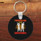 Paintball is mijn Superpower Paintball Player Gift Sleutelhanger (Voorkant)