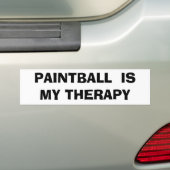 Paintball is mijn therapie bumpersticker (Op auto)