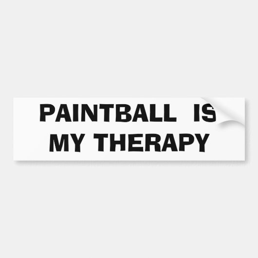 Paintball is mijn therapie bumpersticker (Voorkant)