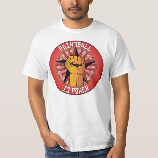 Paintball is Power T-shirt (Voorkant)
