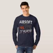 Paintball Ja Het Hurft Partij Buiten T-shirt (Voorkant volledig)