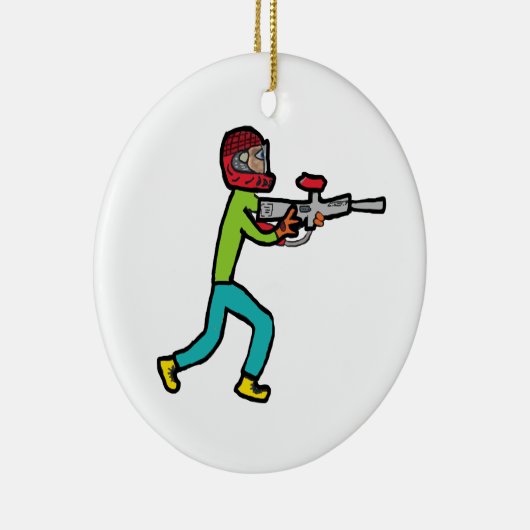 Paintball Keramisch Ornament (Rechts)