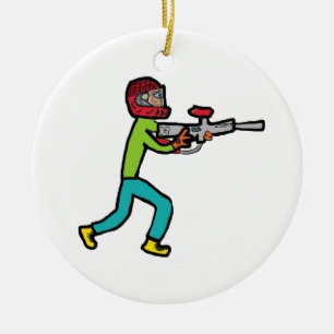 Paintball Keramisch Ornament