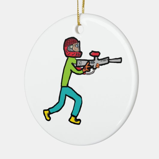 Paintball Keramisch Ornament (Links)