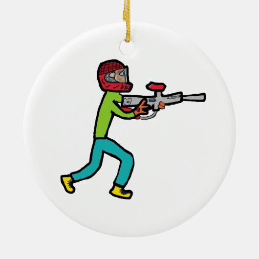 Paintball Keramisch Ornament (Achterkant)