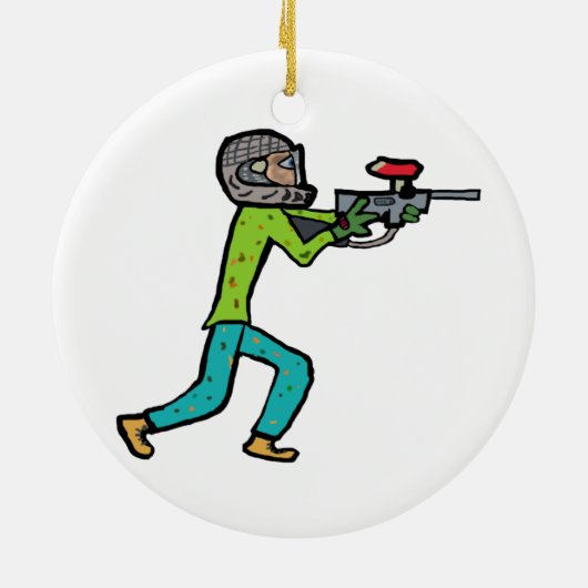 Paintball Keramisch Ornament (Achterkant)