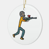 Paintball Keramisch Ornament (Links)