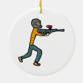 Paintball Keramisch Ornament (Achterkant)