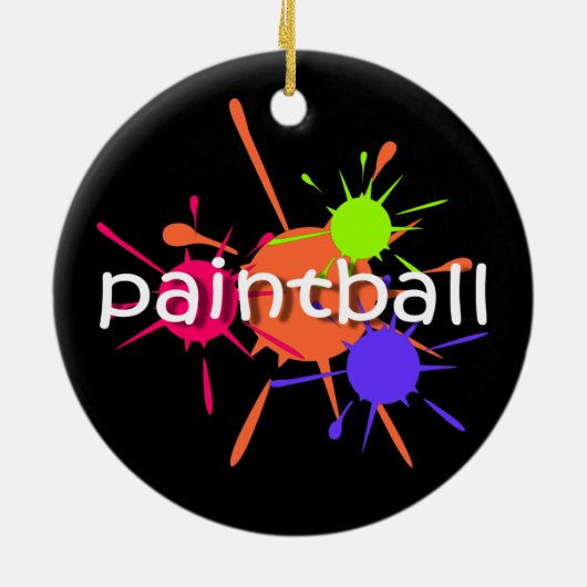 Paintball Keramisch Ornament (Achterkant)