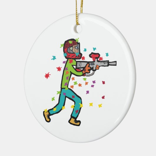 Paintball Keramisch Ornament (Links)