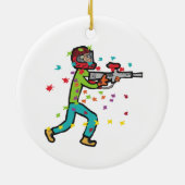 Paintball Keramisch Ornament (Achterkant)
