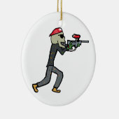 Paintball Keramisch Ornament (Rechts)