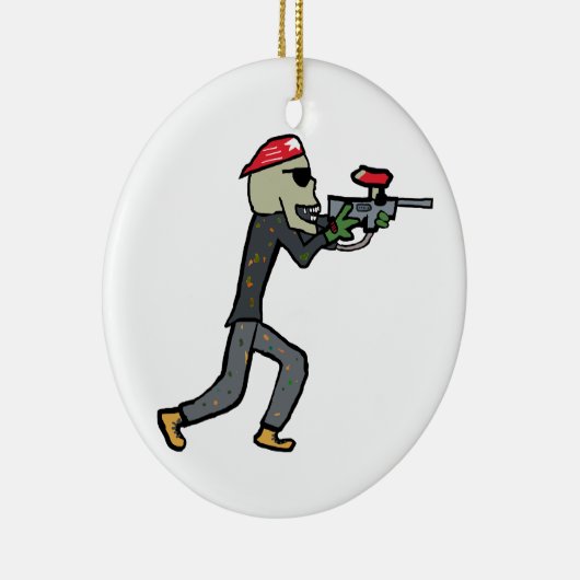 Paintball Keramisch Ornament (Rechts)