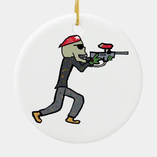 Paintball Keramisch Ornament (Achterkant)