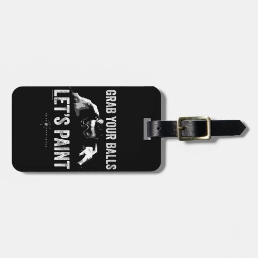 Paintball Let's Paint Bagagelabel (Voorkant horizontaal)