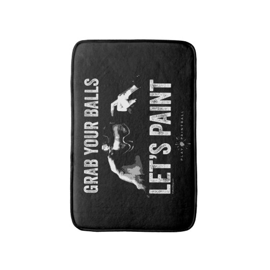 Paintball Let's Paint Bathroom Mat (Voorkant Verticaal)