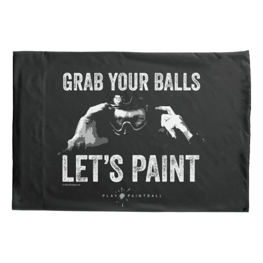 Paintball Let's Paint Kussensloop (Achterkant)