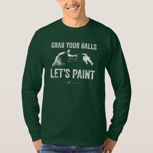 Paintball Let's Paint T-shirt (Voorkant)