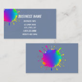 Paintball Logo Game Player Pop Art Graphic Visitekaartje (Voorkant / Achterkant)