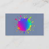 Paintball Logo Game Player Pop Art Graphic Visitekaartje (Achterkant)