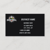Paintball Logo Game Player Pop Art Graphic Visitekaartje (Voorkant)