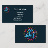 Paintball Logo Game Player Pop Art Graphic Visitekaartje (Voorkant / Achterkant)