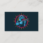 Paintball Logo Game Player Pop Art Graphic Visitekaartje (Achterkant)