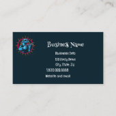 Paintball Logo Game Player Pop Art Graphic Visitekaartje (Voorkant)