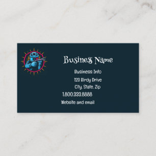 Paintball Logo Game Player Pop Art Graphic Visitekaartje