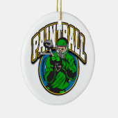 Paintball Logo Keramisch Ornament (Rechts)