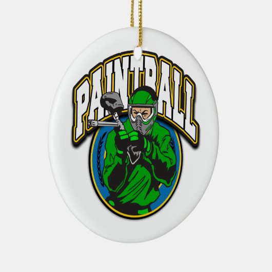 Paintball Logo Keramisch Ornament (Rechts)