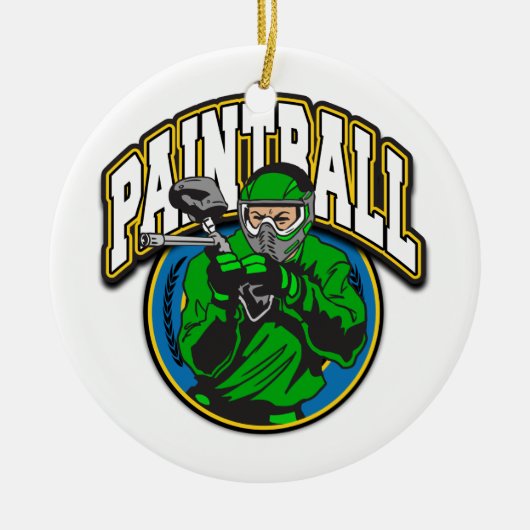 Paintball Logo Keramisch Ornament (Voorkant)