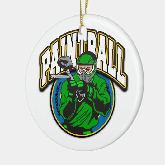 Paintball Logo Keramisch Ornament (Links)