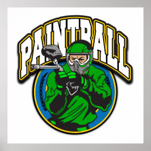 Paintball Logo Poster