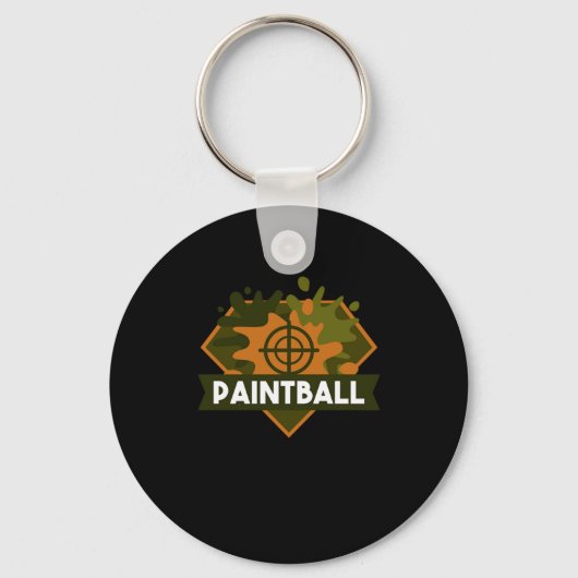 Paintball: Militaire doelwit Paintball Marker Gift Sleutelhanger (Voorkant)
