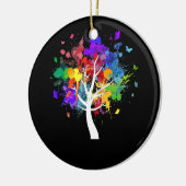 Paintball Multi-Color Splat Art Keramisch Ornament (Links)