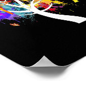 Paintball Multi-Color Splat Art Poster (Hoek)