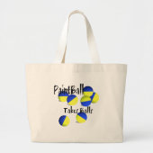 Paintball neemt een kogel door grote tote bag (Voorkant)