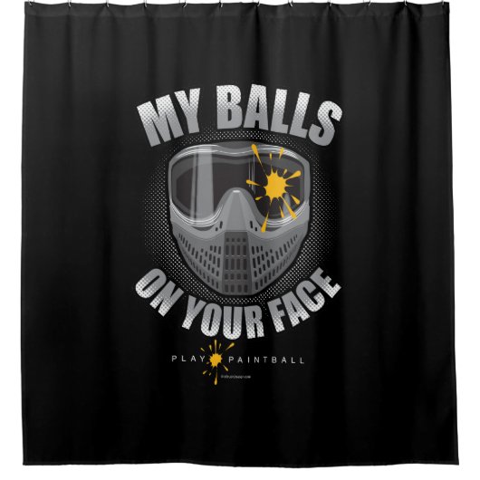 Paintball On Your Face Shower Curtain Douchegordijn (Voorkant)